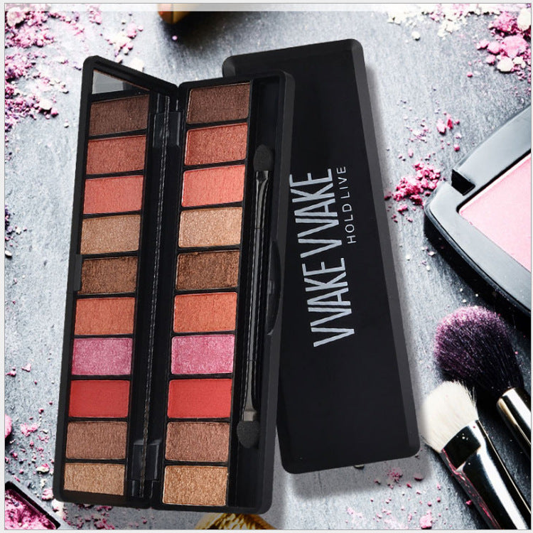 Pearly Matte Waterproof Eyeshadow Palette-0